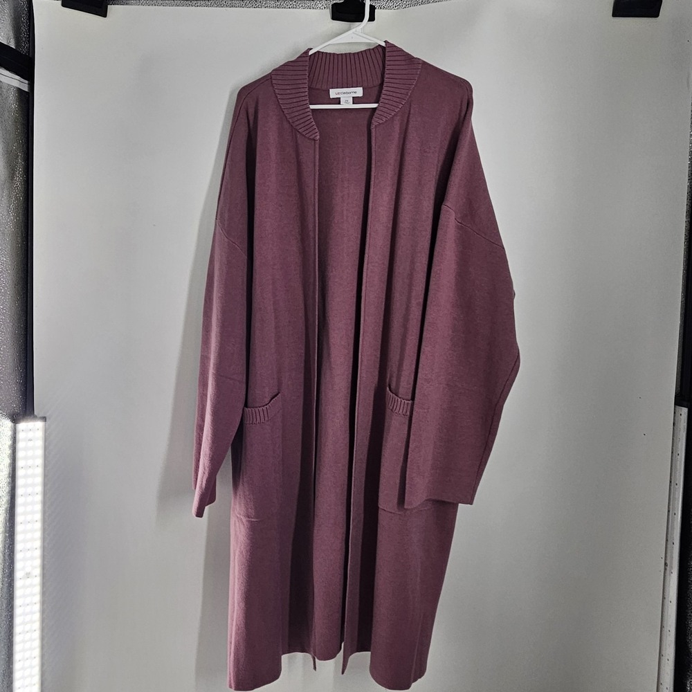 Liz Claiborne Women's Long Cardigan Sweater Size  2x With Pockets